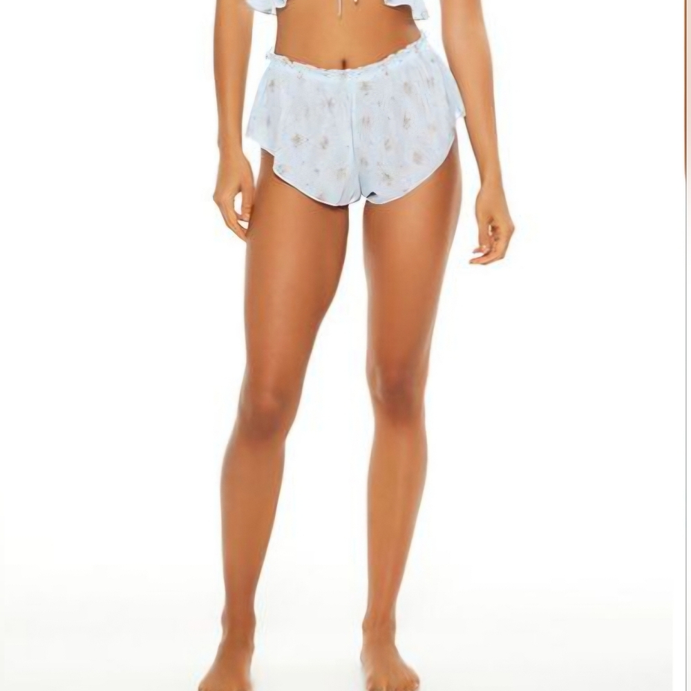 F21 Floral Ruffle Shortie Panties NWT Sz Small